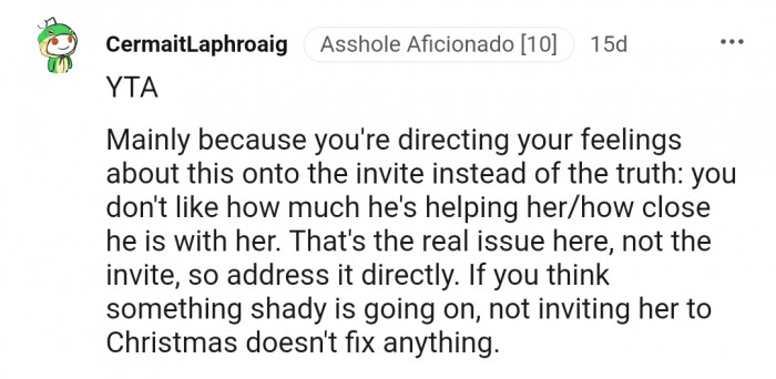 OP needs to address the real issue directly