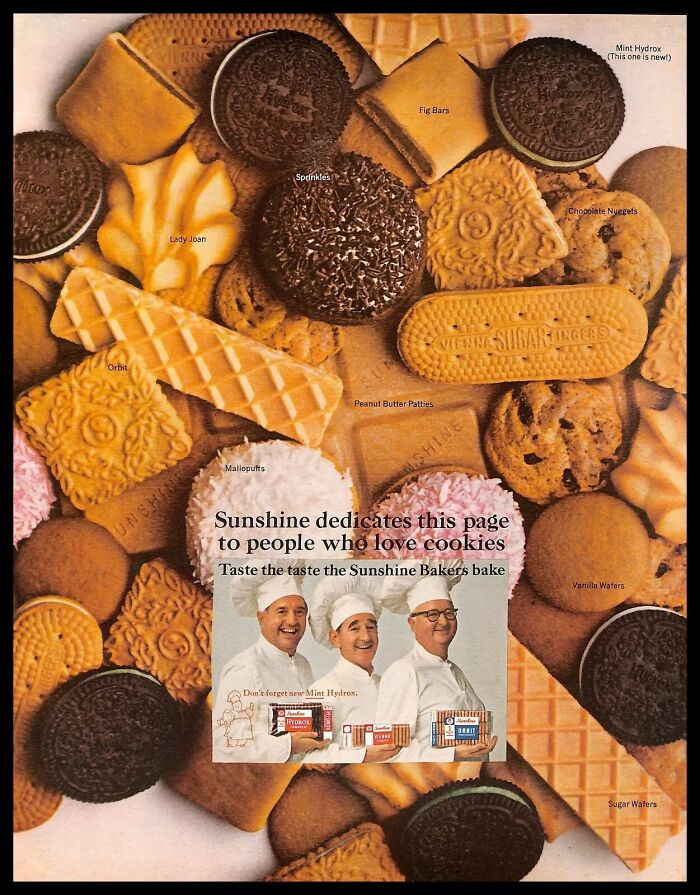 1968, Sunshine Bakers Cookies