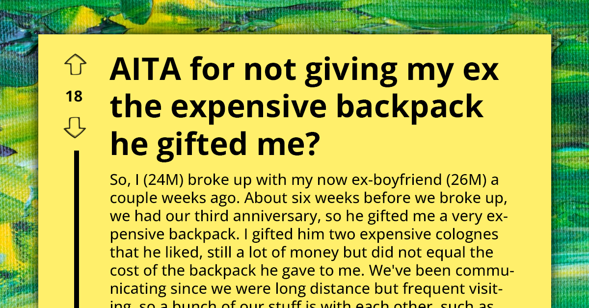 Anticipating Breakup, Guy Keeps Expensive Gifted Backpack But Ex Demands Return And Holds Sentimental Christmas Ornaments Hostage