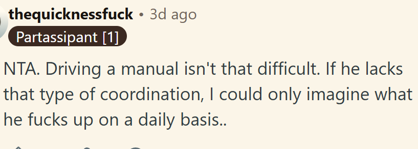 Driving a manual isn't that difficult