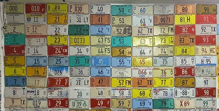 "My 0-99 Run Of Illinois License Plates"