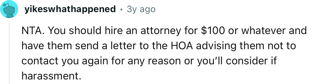 A cease-and-desist order would do