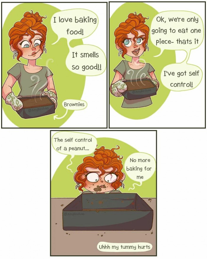 10. When your self-control is the size of a peanut