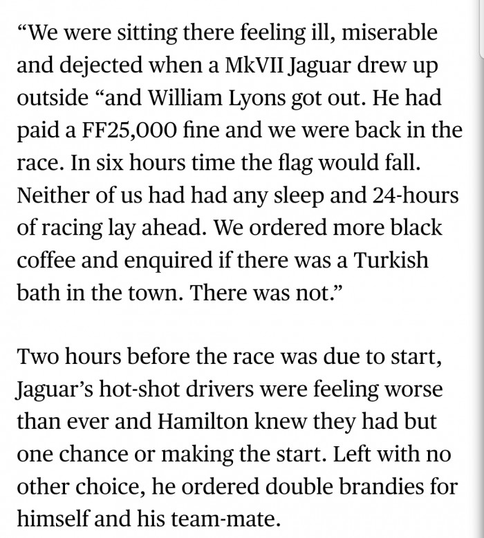 Hamilton described the scene as follows: