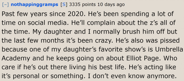 He's been reading some crazy stuff from social media.