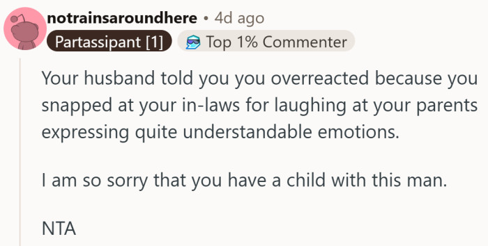 Sometimes the real red flag isn’t the in-laws — it’s who stays quiet while they laugh.