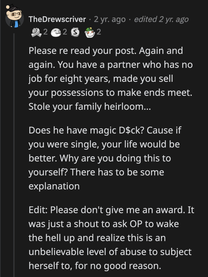 OP Can Use This Recent Incident to Illustrate Why Her Husband Is Not Good for Her