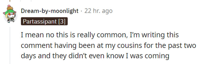 It's all a matter of putting boundaries.