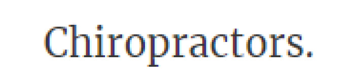 23. Chiropractors