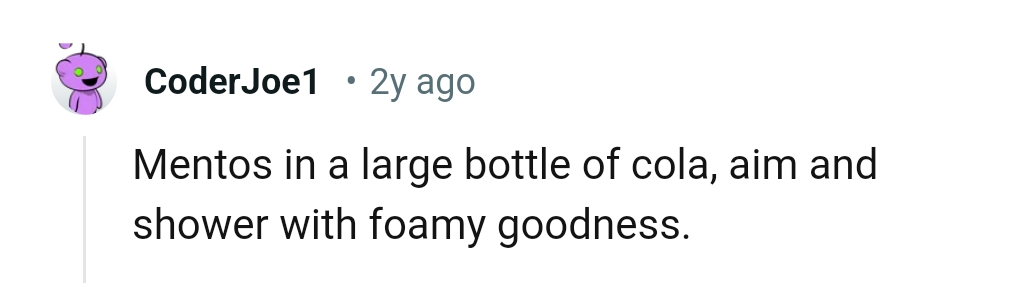 Showering Them with Not Just Rain, But Foamy Goodness