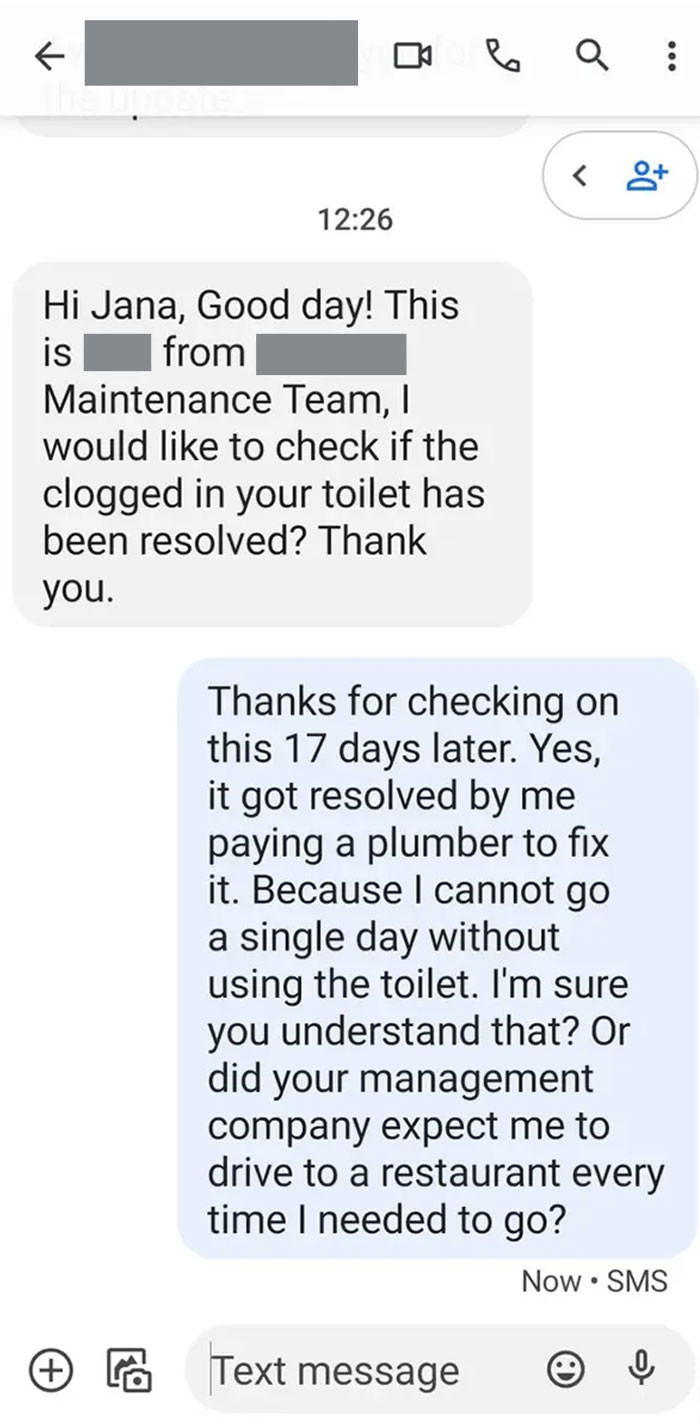 34. When your landlord replies after a wait of nearly three weeks.