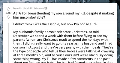 Woman Asks Reddit For Advice After Her In-Laws Shame Her For Breastfeeding In Their Home