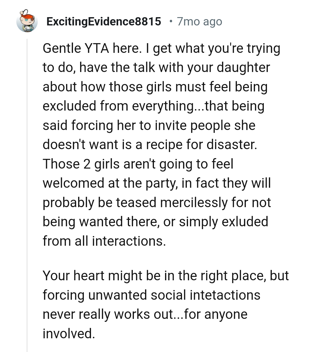 This Redditor gets what the OP's trying to do