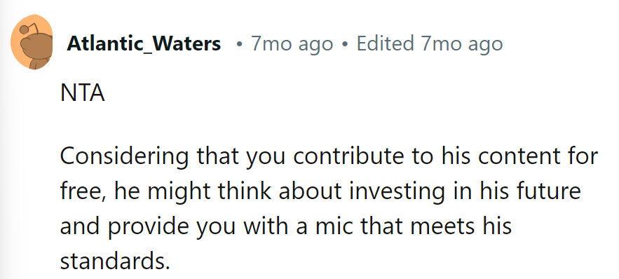 Contribute for free, get a mic upgrade as a bonus. Win-win, right?