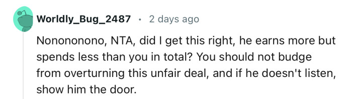 “You Should Not Budge From Overturning This Unfair Deal.”
