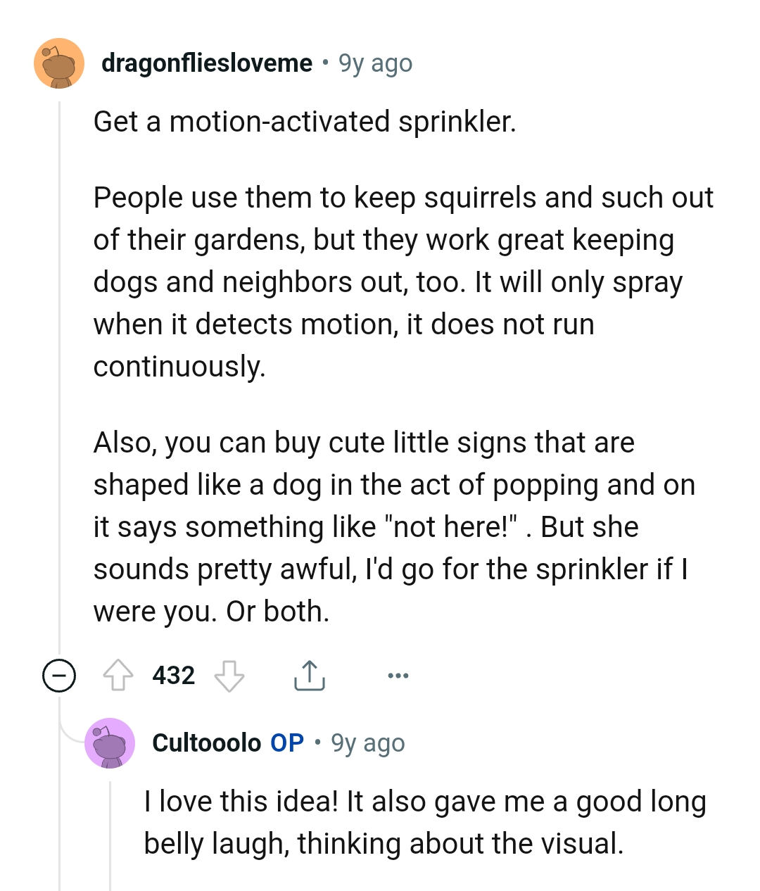 Getting a motion activated sprinkler