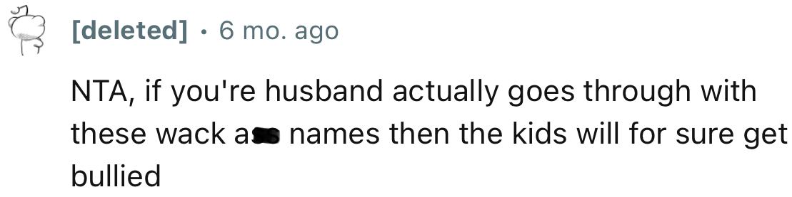 OP’s Kids Could Get Bullied If They Get Too ‘Creative’ with the Names