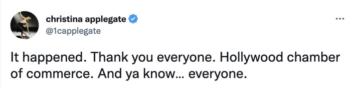 Christina has wanted a star on the Boulevard since she was five years old.