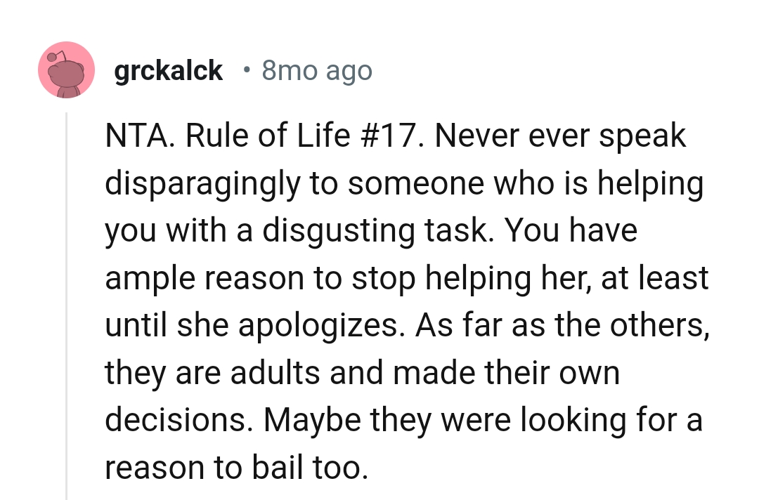 They are adults and made their own decision