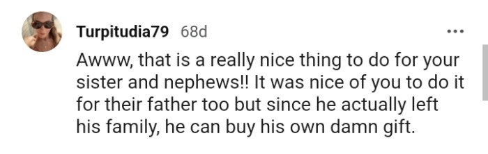 It Was Nice of the OP to Do It for the Father Too