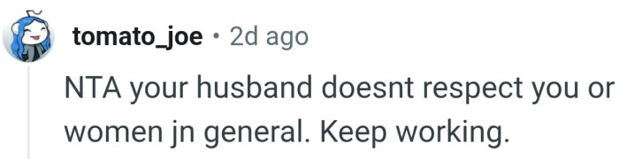 The OP should keep on working