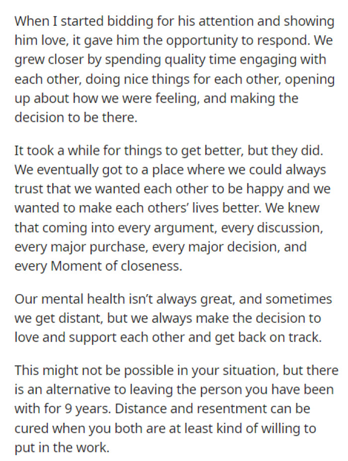 We're definitely going to take this advice and apply it to our lives because sometimes, being in a long relationship can be stressful.