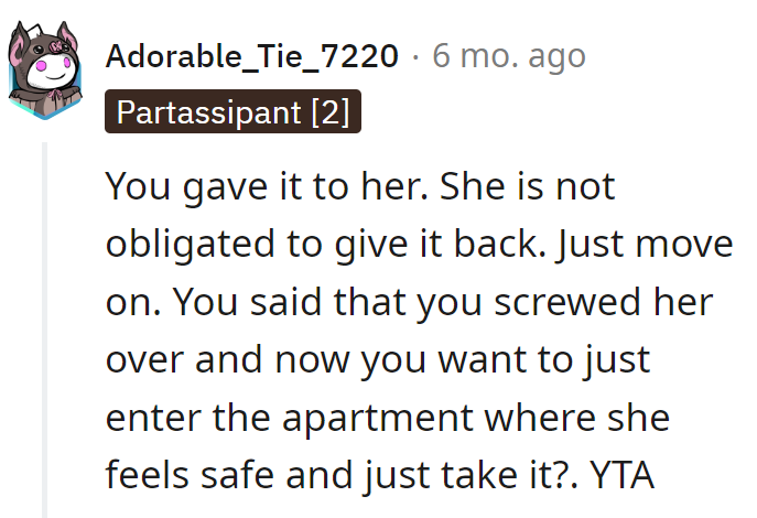 Seems like he's trying to swipe right on the moral high ground.