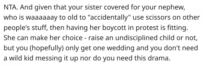 2. She has one shot at a perfect wedding.