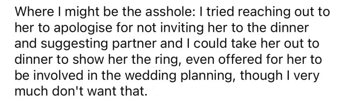 The OP reached out to his MIL-to-be to apologize.