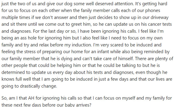 I need to focus on my own family