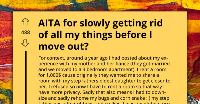 AITA For Secretly Selling My Belongings To Prepare For A Sudden Move