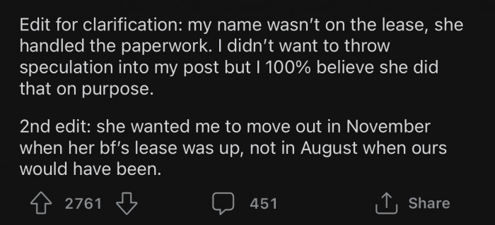 OP later made two final edits to answer some questions in the comments.