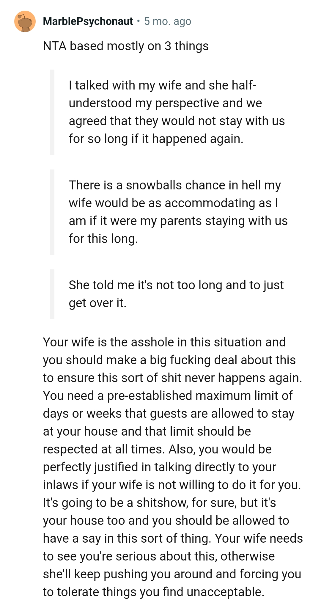 A pre-established maximum limit