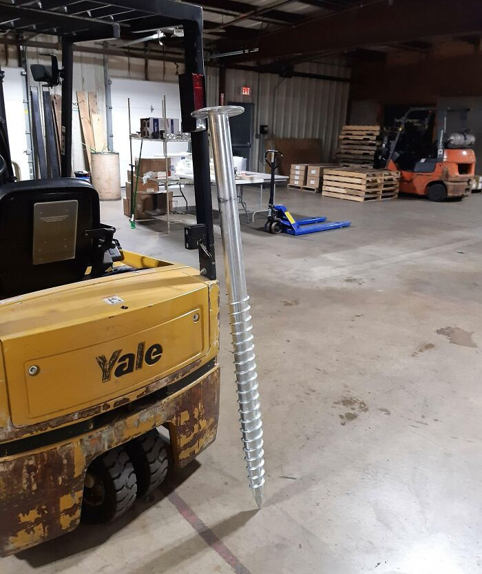 28. We Got These Giant Screws In At Work Today For Mounting Solar Panels