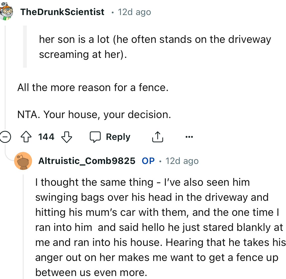 “NTA. Your house, your decision.”