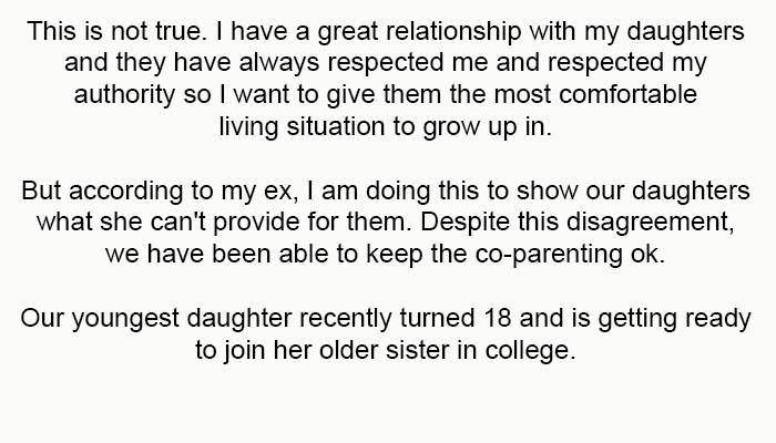 I have a great relationship with my daughters