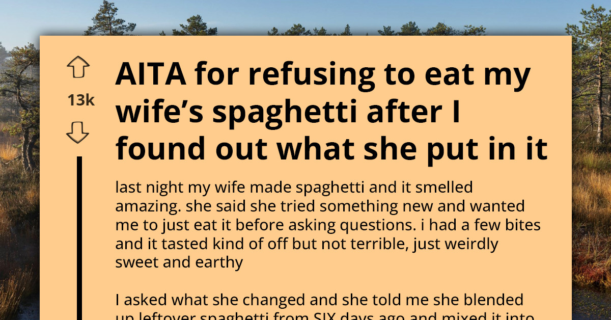 Husband Refuses Wife’s Spaghetti After Learning It Included Six-Day-Old Blended Leftovers
