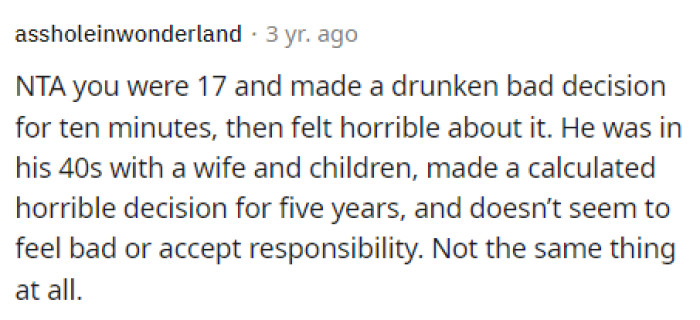 Again, here's another NTA vote that we just have to agree with. I think OP should show her dad these posts and explain that he's in the wrong.