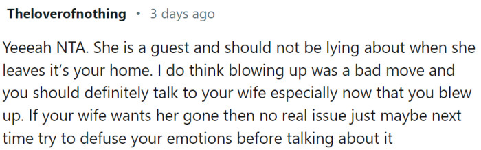 OP should talk with his wife.