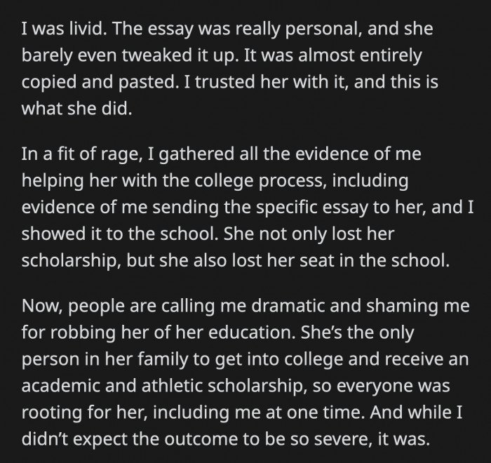 They were all rooting for her to succeed, but it would be hard to recover after what happened