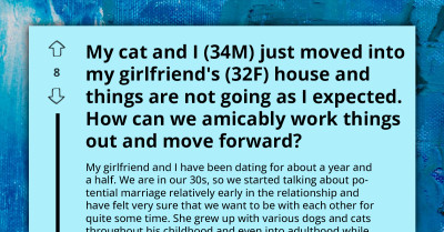 Man Moves In With Girlfriend Only To Discover She Secretly Hates His Beloved Cat, Leading To Major Relationship Tensions