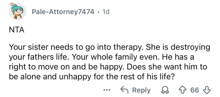 “She is destroying your father’s life.”