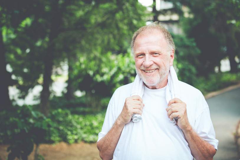 Awesome grandpa helps raise a child in the absent father's place.