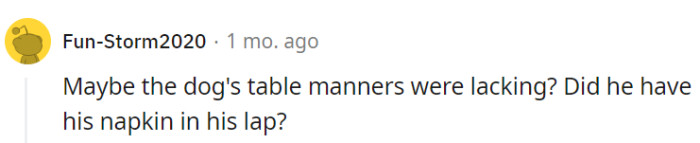 Was he using the fork wrong?