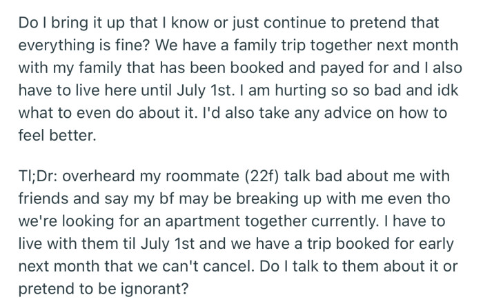 OP has been playing dumb all this while, but the weight is too much to bear