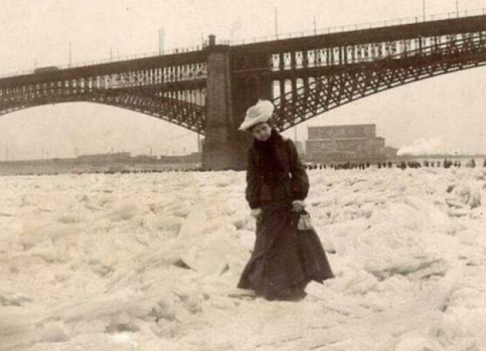 In 1905, the Mississippi River froze completely in St. Louis, Missouri - an extraordinary moment when the mighty waterway was locked in ice, turning a vital artery of the nation into a frozen landscape.