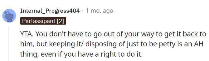 Even with all his faults, it might not be the best parting gift.