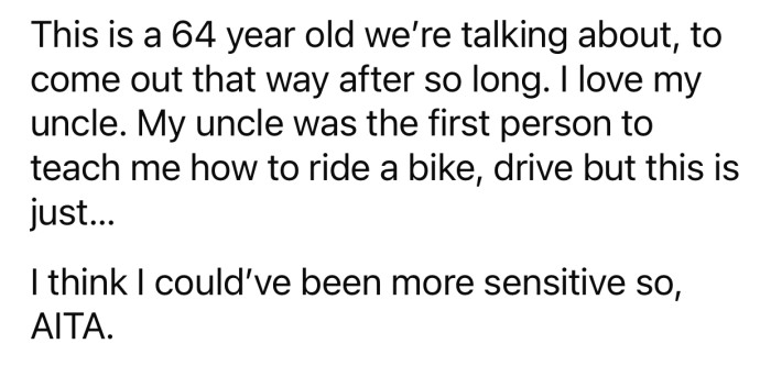 OP feared they might have taken it too far, which pushed them to consult with the Reddit community.