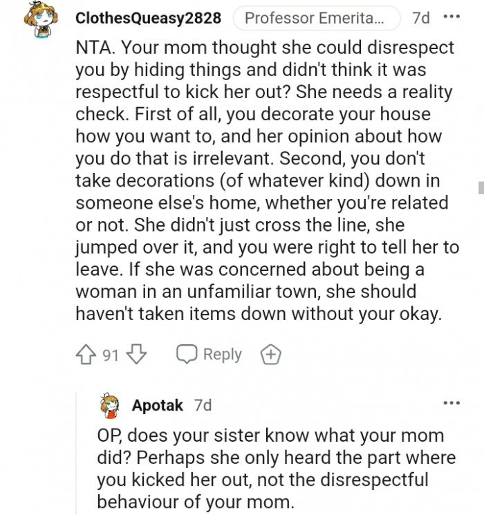 14. She needs a reality check