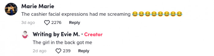 The cashier’s fight or flight mode kicked in, and it shows. What would you do in this situation?